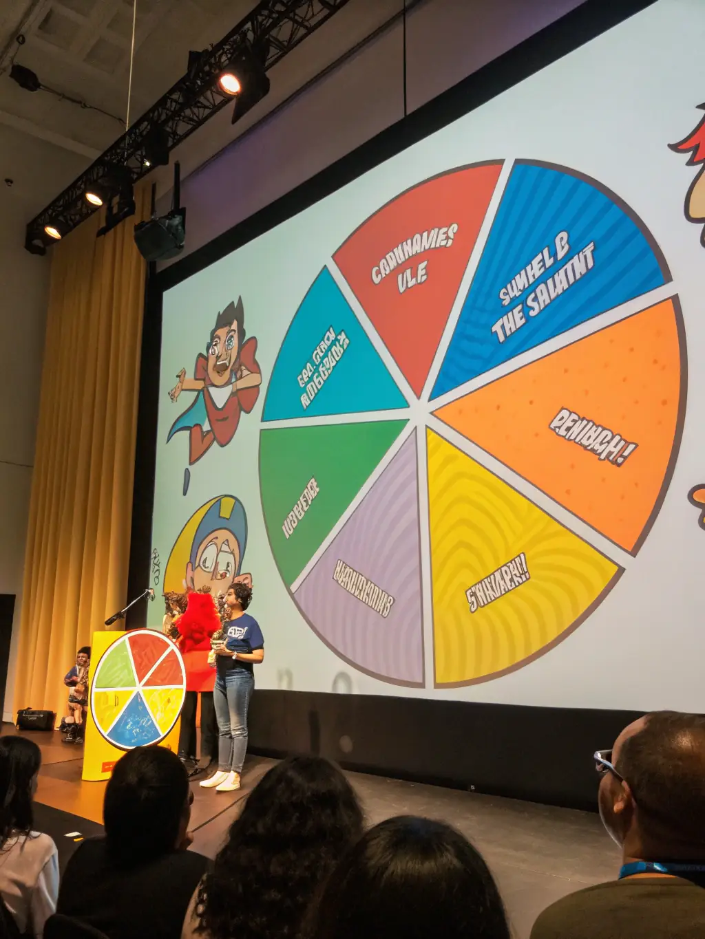 An illustration showing a pie chart with dynamically adjusting slices, representing smart budget allocation across different ad platforms.